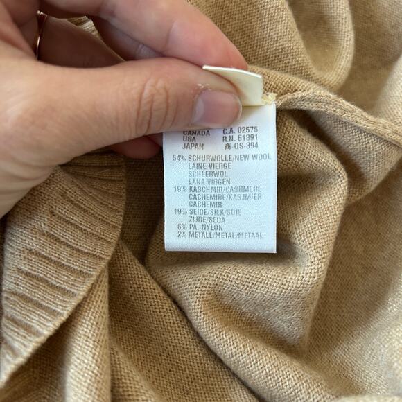 ESCADA Vintage Argyle Sweater Vest Womens Size Large Wool Cashmere Silk Academia - Picture 6 of 7